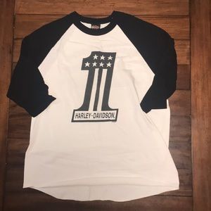 Harley Davidson Dealer Logo T-shirt (3/4 sleeve)